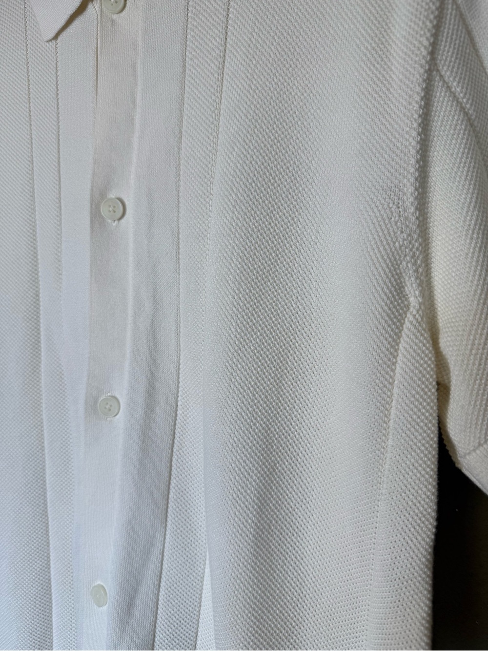 Rodd & Gunn Cream Cobb River Short Sleeve Knit Button-Up Shirt Size XL - Picture 5 of 9